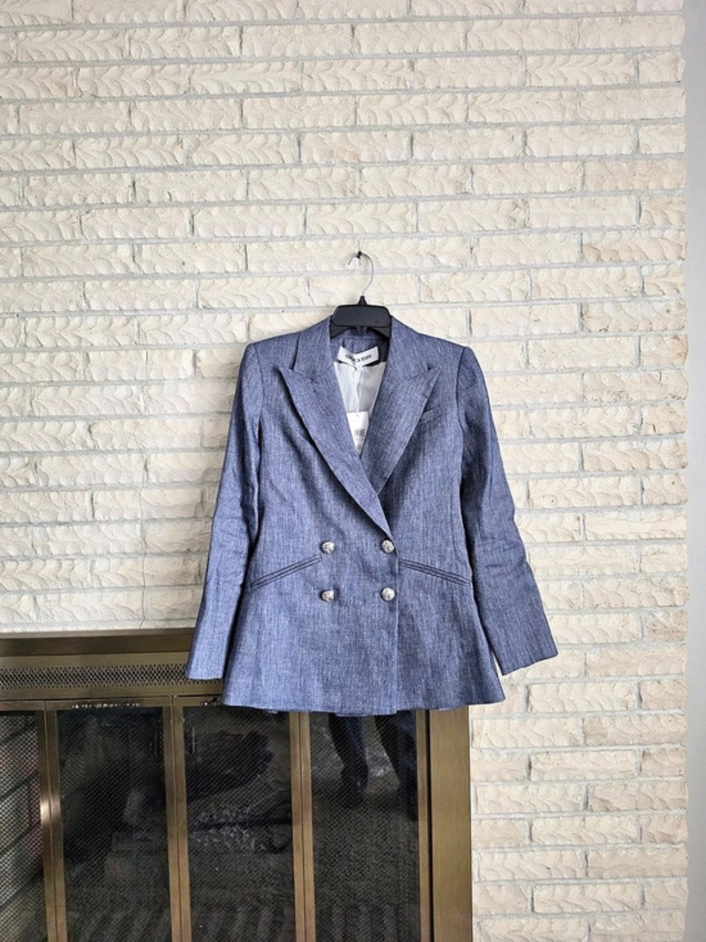 Veronica Beard Dale Linen Blend Dickey Jacket